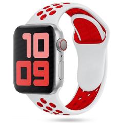 Apple Watch Nike Kordon - Beyaz/Kırmızı