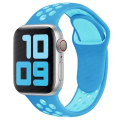 Apple Watch Nike Kordon - Mavi/Açık Mavi