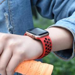 Apple Watch Nike Kordon - Kırmızı/Siyah