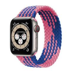 Apple Watch Solo Loop Örgü - Pembe Mavi