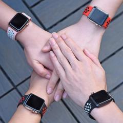 Apple Watch Nike Kordon - Siyah/Kırmızı