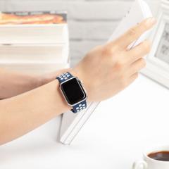 Apple Watch Nike Kordon - Mavi/Beyaz