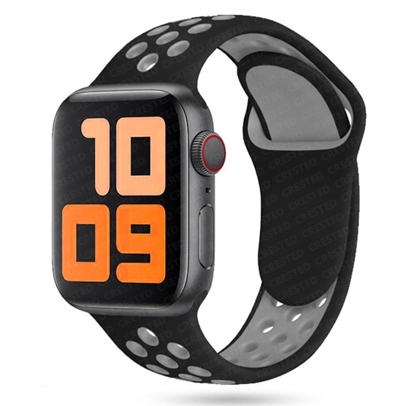 Apple Watch Nike Kordon - Siyah/Gri