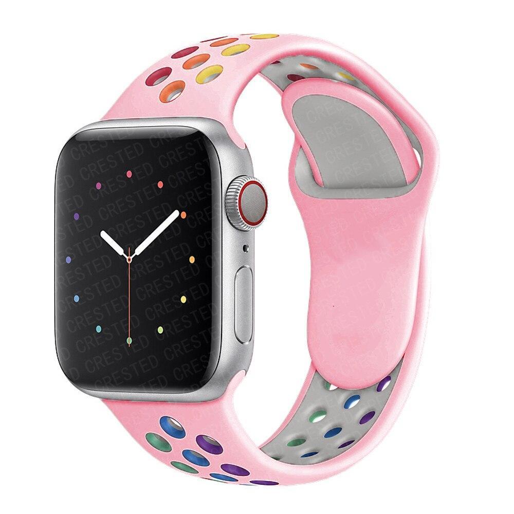 Apple Watch Nike Kordon - Pembe Gökkuşağı