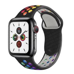 Apple Watch Nike Kordon - Siyah Rainbow