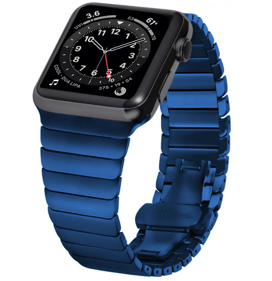 Apple Watch Bilezik Çelik Kordon - Lacivert