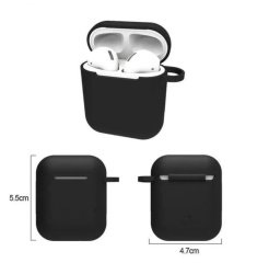 Airpods 2.Nesil Kancalı Silicon Kılıf - Beyaz