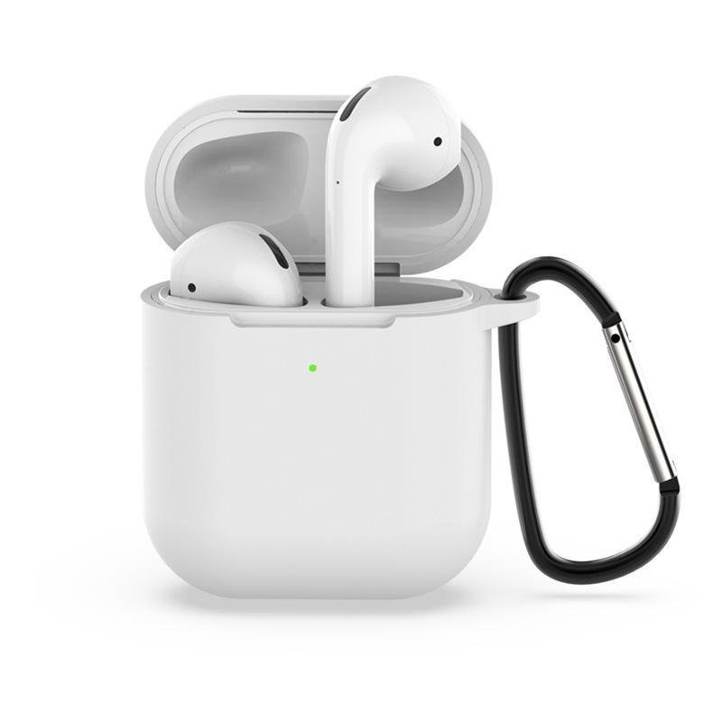 Airpods 2.Nesil Kancalı Silicon Kılıf - Beyaz