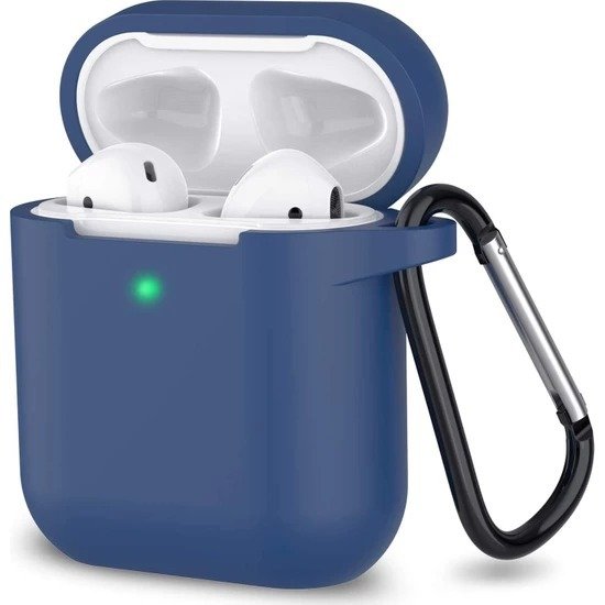 Airpods 2.Nesil Kancalı Silicon Kılıf - Horizon Blue