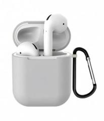 Airpods 2.Nesil Kancalı Silicon Kılıf - Taş Gri