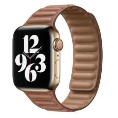 Apple Watch Baklalı Deri Loop - Kahverengi