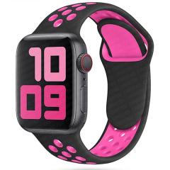 Apple Watch Nike Kordon - Siyah/Dragon Pembe