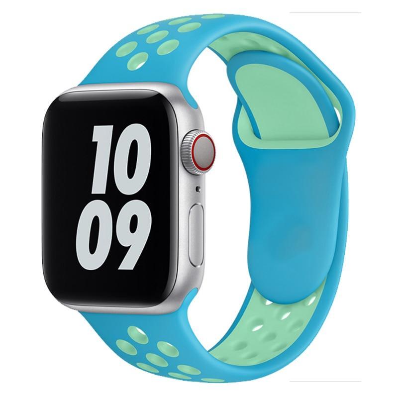 Apple Watch Nike Kordon - Turkuaz/Fıstık Yeşili