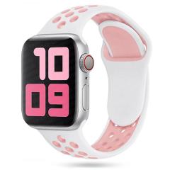 Apple Watch Nike Kordon - Beyaz/Pembe