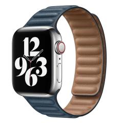 Apple Watch Baklalı Deri Loop - Lacivert