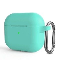 Airpods 3.Nesil Kancalı Silicon Kılıf - Marina Green