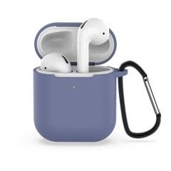 Airpods 2.Nesil Kancalı Silicon - Lavander Grey