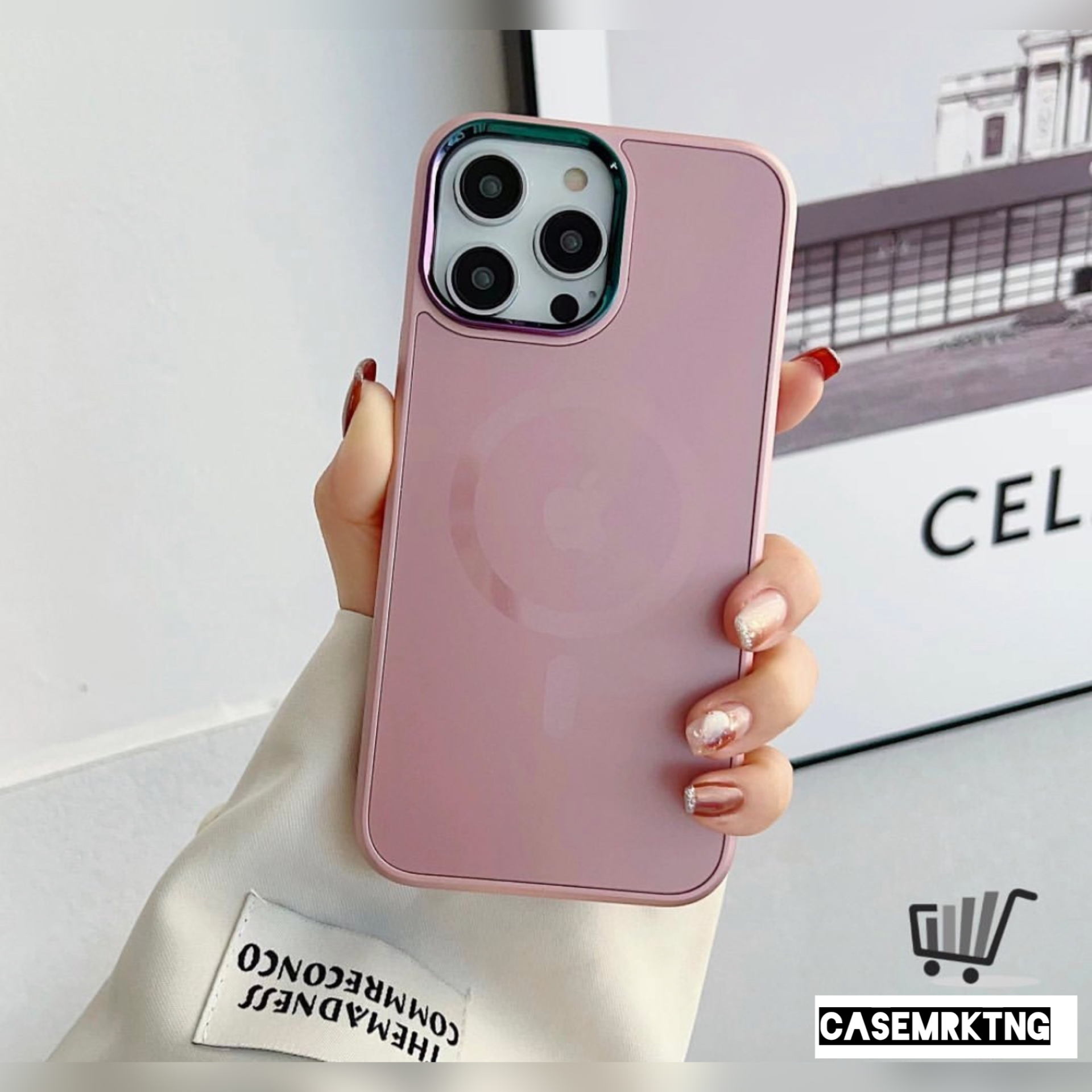 iPhone AG Silicon Kılıf -Rose Gold