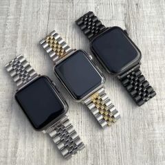 Apple Watch Rolex Çelik Loop Kordon - Gümüş