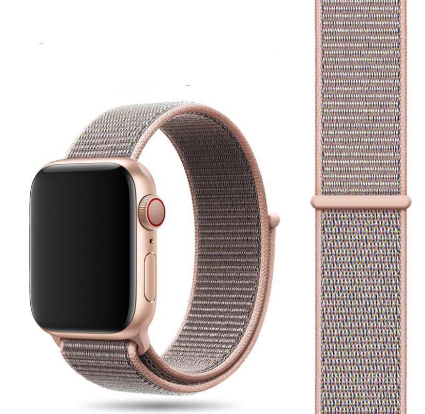 Apple Watch Loop Örgü Kordon - Pink Sand