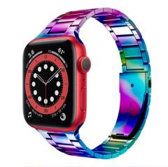 Apple Watch Çelik Loop Kordon - Rainbow