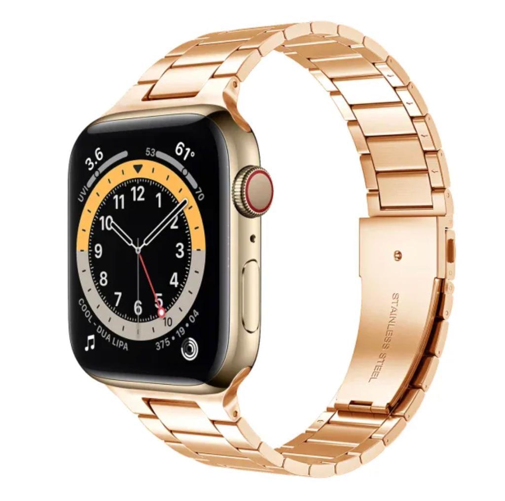 Apple Watch Çelik Loop Kordon - Rose Gold