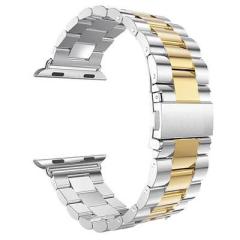 Apple Watch Çelik Loop Kordon - Gümüş/Gold