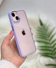 iPhone Kristal Şeffaf Kılıf - Lila