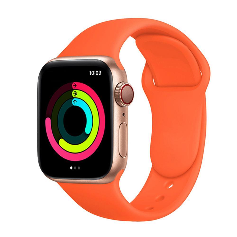 Apple Watch Silicon Kordon - Turuncu