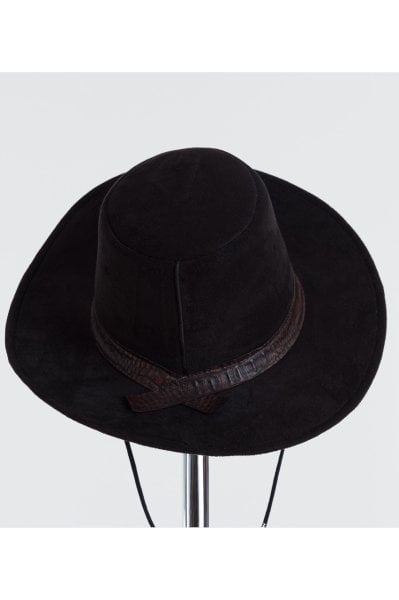 Kovboy Şapkası Güderi Siyah