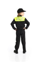 Erkek Çocuk Trafik Polisi Kostümü Kısa Kollu