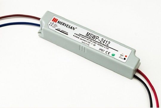 MTWP-24-12 12V 2A (IP67) SMPS Güç Kaynağı
