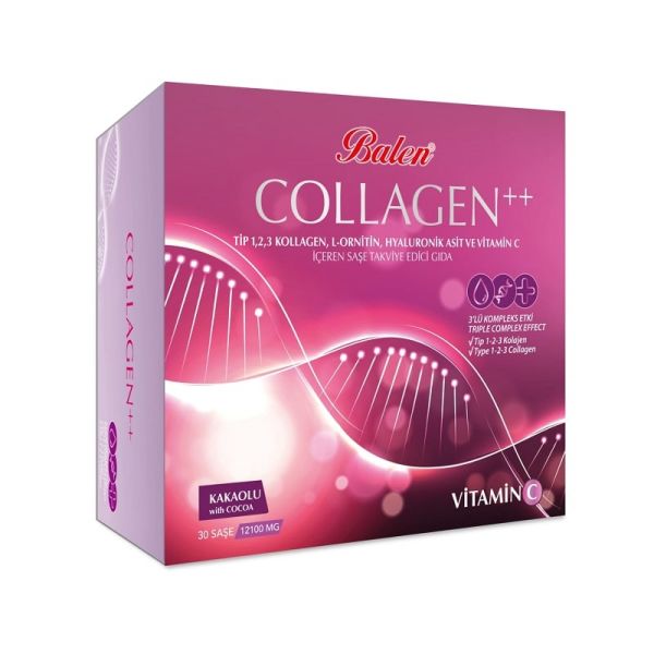 Balen Collagen ++ Kakaolu Tip 1,2,3 12100 MG x 30 saşe