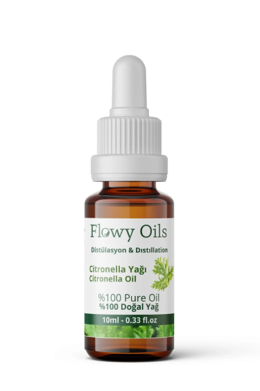 Flowy Citronella Yağı Limon Otu Yağı 10ml