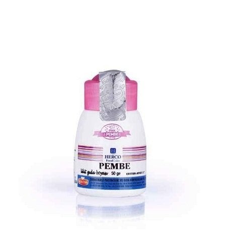 Herco Pembe Likit Sıvı Gıda Boyası 50gr