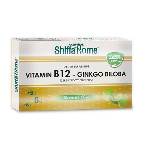 Shiffa Home B12 Ginkgo Biloba 150mg 28 Tablet
