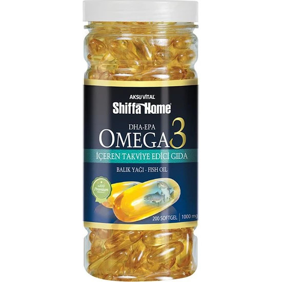 Shiffa Home Omega 3 Balık Yağı 1000mg 200 Kapsül