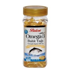 Balen Omega 3 Balık Yağı 1380 mg 100 Kapsül TSE Helal Sertifikalı