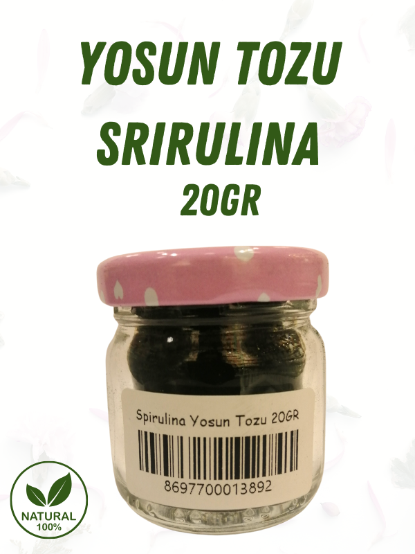 Yosun Tozu Spirulina 20gr kavanoz