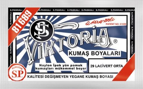 Viktoria Kumaş Boyası Kot Naylon İpek Yük Pamuk Boyası 29 Lacivert Orta