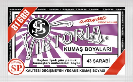 Viktoria Kumaş Boyası Kot Naylon İpek Yük Pamuk Boyası 43 Şarabi