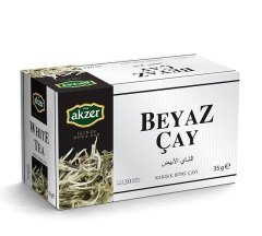 Akzer Beyaz Çay Karışık Bitki Çayı 20 Süzen Poşet