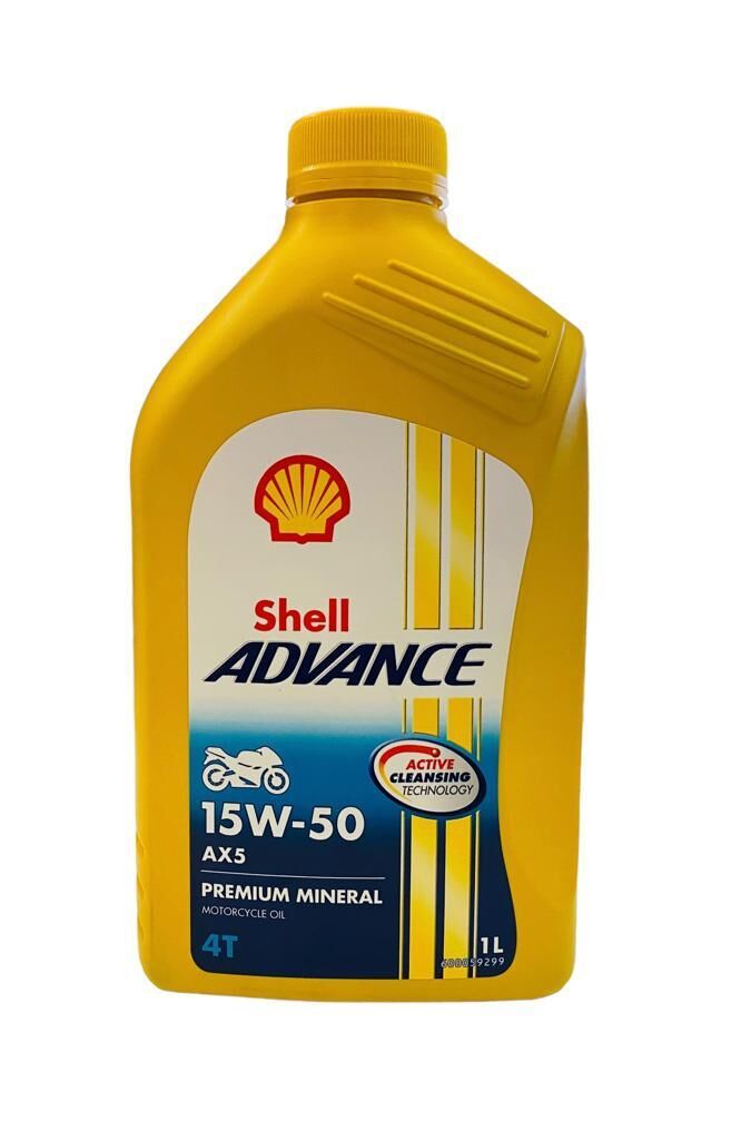 Shell Advance 4T Ax5 15W-50 Mineral Motosiklet Motor Yağı 1LT