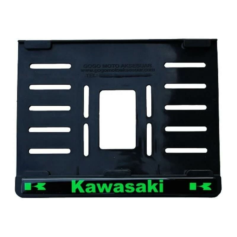Kawasaki Plastik Kırılmaz Plakalık Yeşil 1 (15x24)
