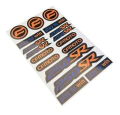 Cf Moto SR 250 Uyumlu Turuncu 17 Parça A4 Sticker Seti