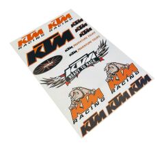 Ktm Turuncu Siyah 15 Parça A4 Sticker Seti