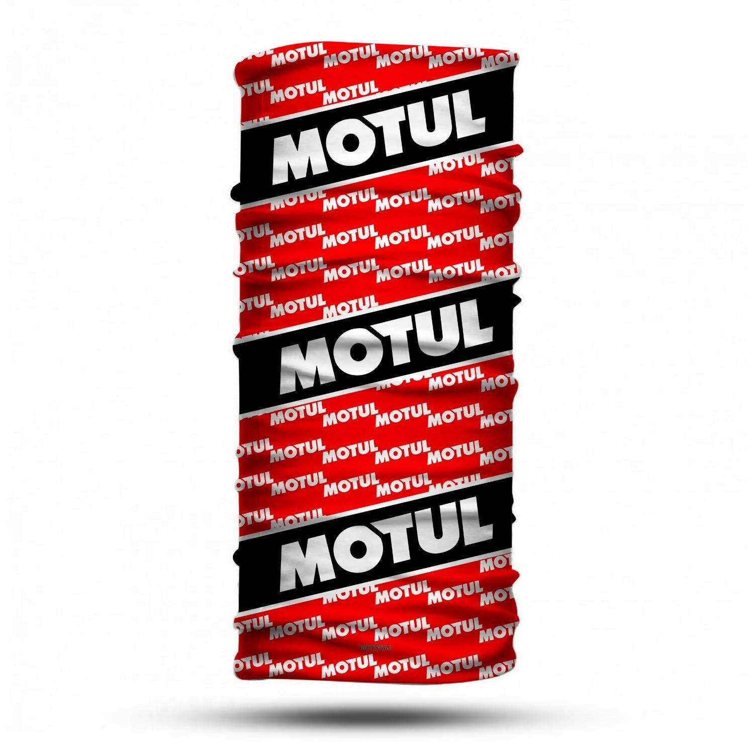 Motogaj Motul Desenli Kırmızı Siyah Bandana Buff