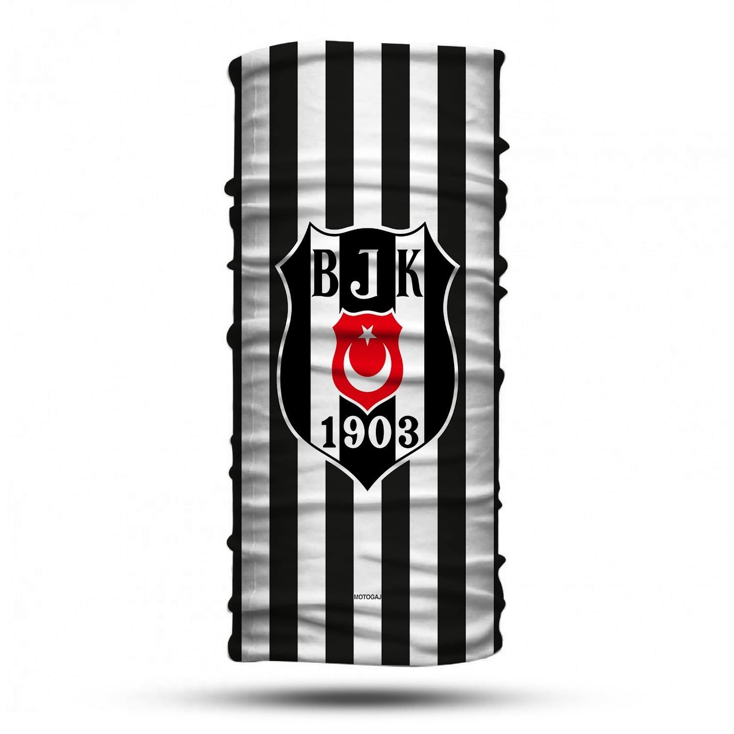 Motogaj Beşiktaş Desenli Bandana Buff