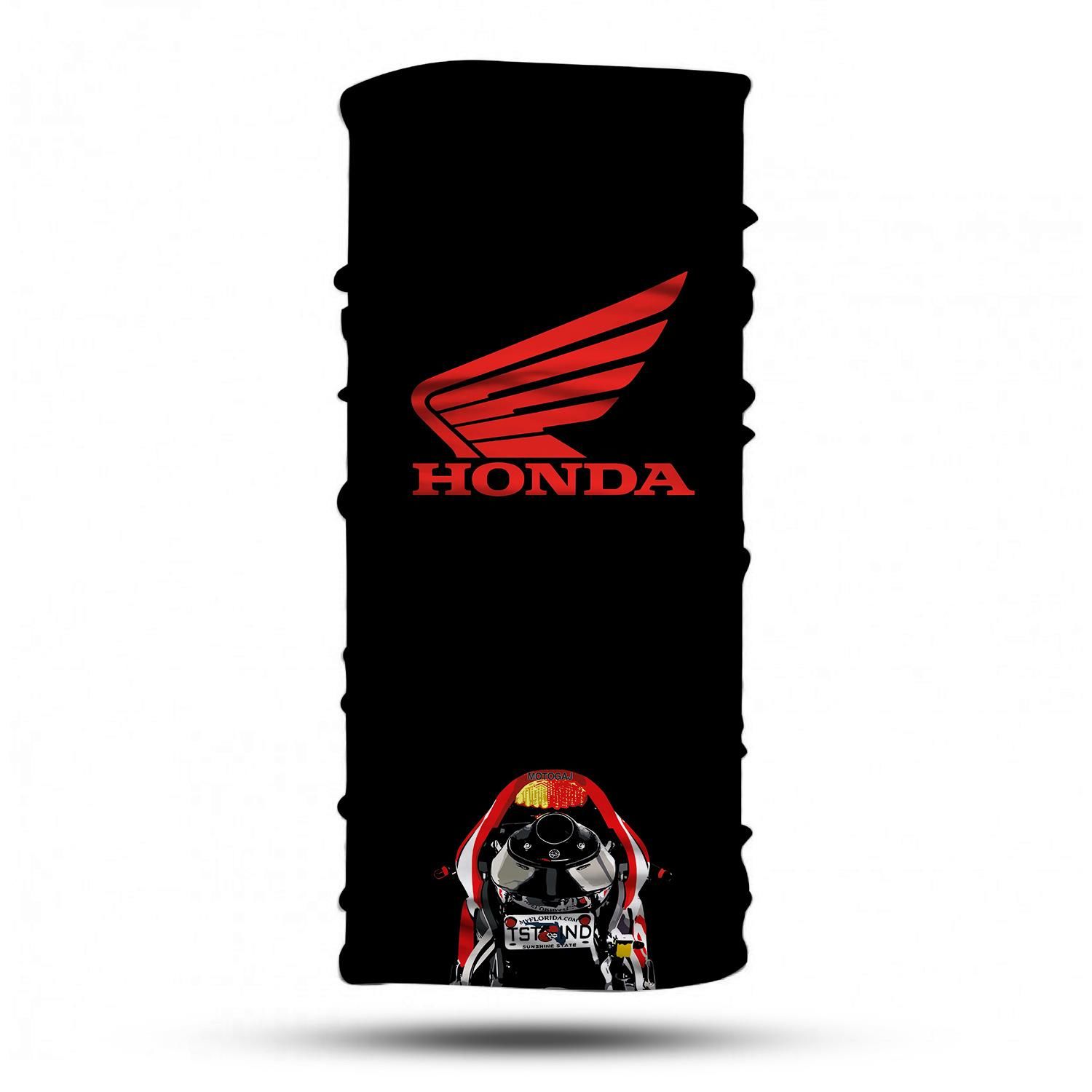 Motogaj Honda Desenli Kırmızı Siyah Bandana Buff