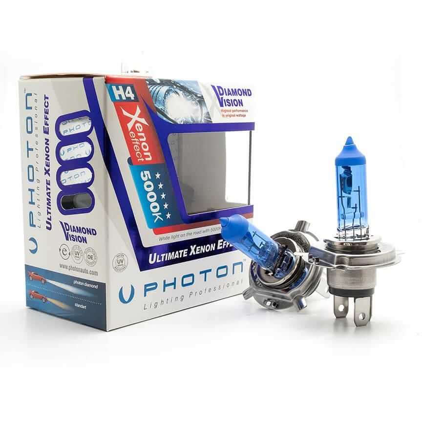 Photon H4 12V-60/55W Dv Cd Dıamond Vision Far Ampul Set(Beyaz Işık)